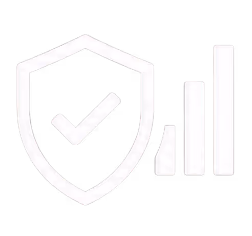 Icon of three horizontal server units connected by dotted lines on a black background.