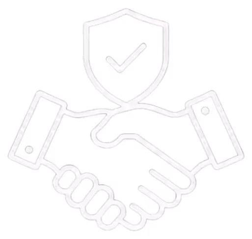 Icon of three horizontal server units connected by dotted lines on a black background.