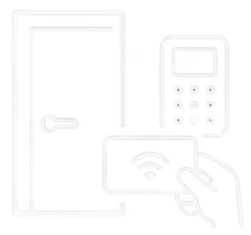 Icon of three horizontal server units connected by dotted lines on a black background.
