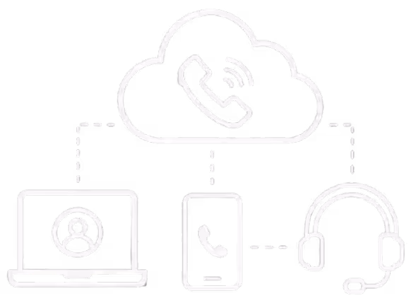 Icon of three horizontal server units connected by dotted lines on a black background.